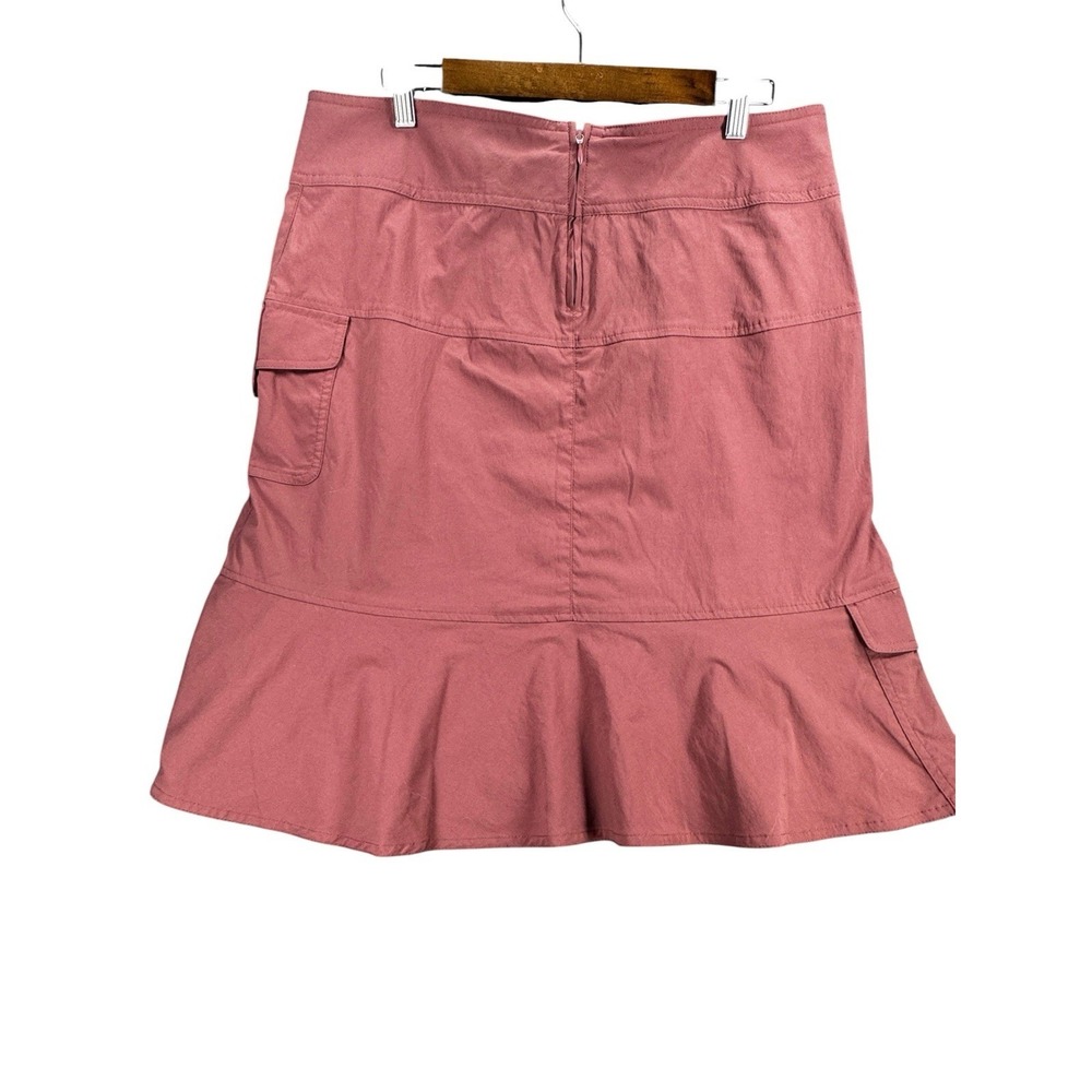Royal Robbins Outdoor Utility Skirt Women's Size 12 Hiking Travel Zip Pocket - Picture 3 of 16